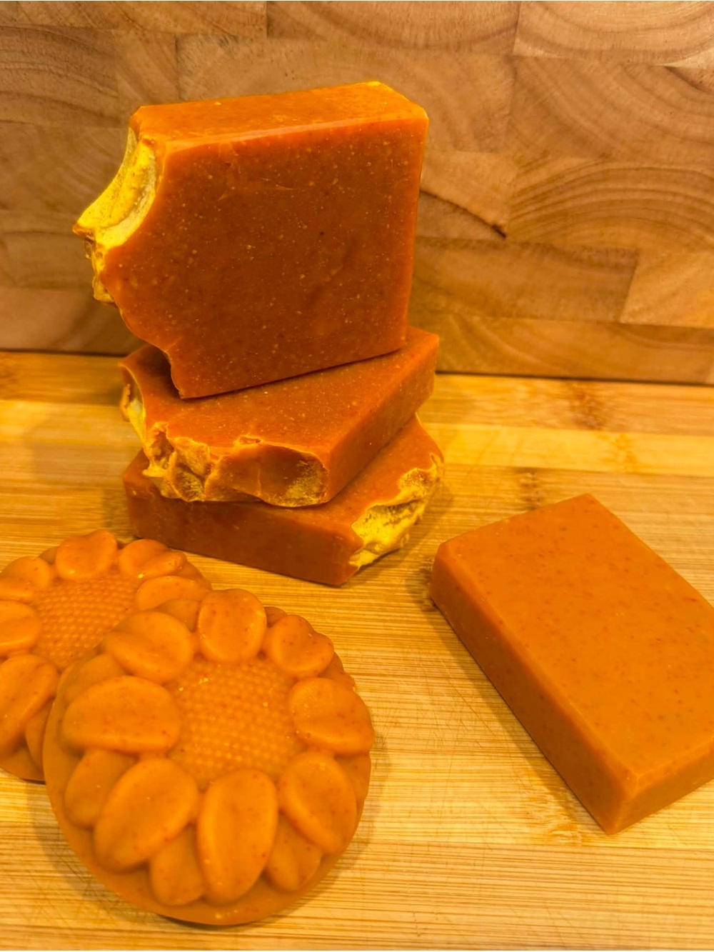 Natural Glow Organic Bar Soap, Unscented- Papaya, Kojic & VitC Organic Bar Soap
